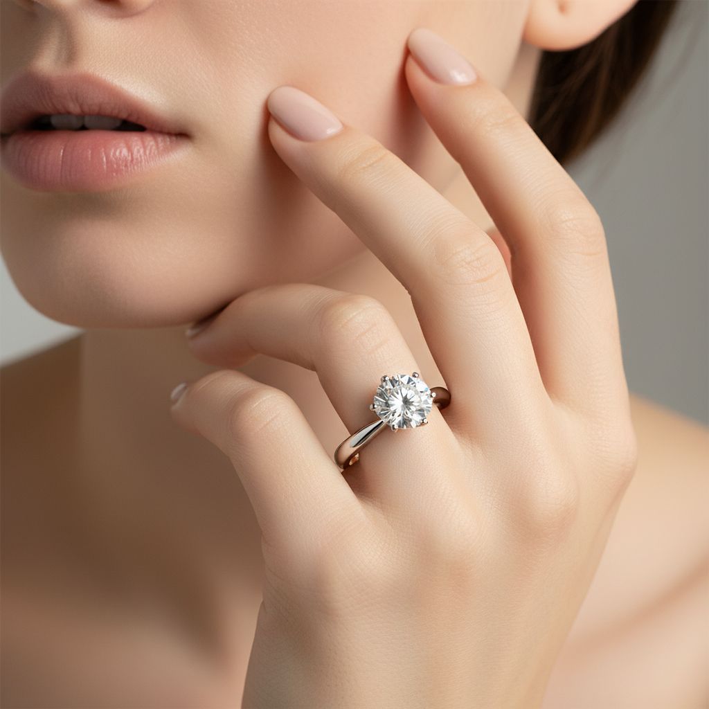Moissanite 1-Carat Classic Ring
