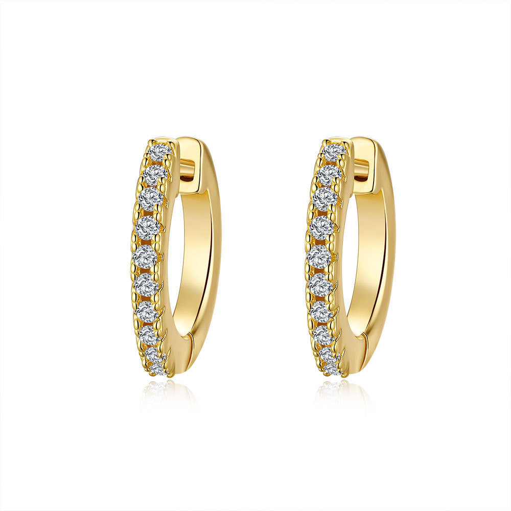 S925 Silver Moissanite Stud Earrings