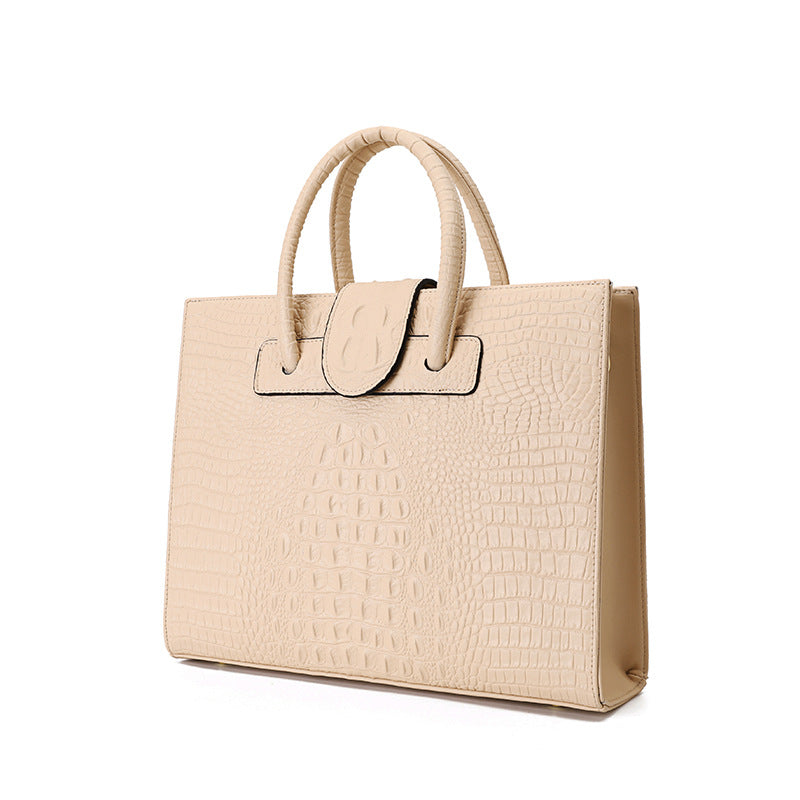 Alligator Skin Pattern Large-capacity Tote Bag