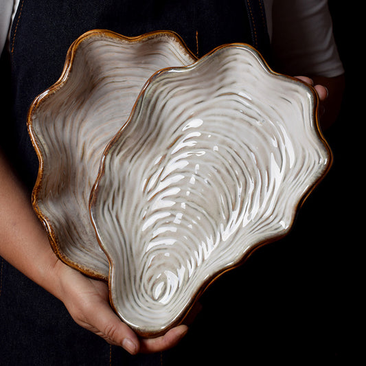 Porcelain shell plate