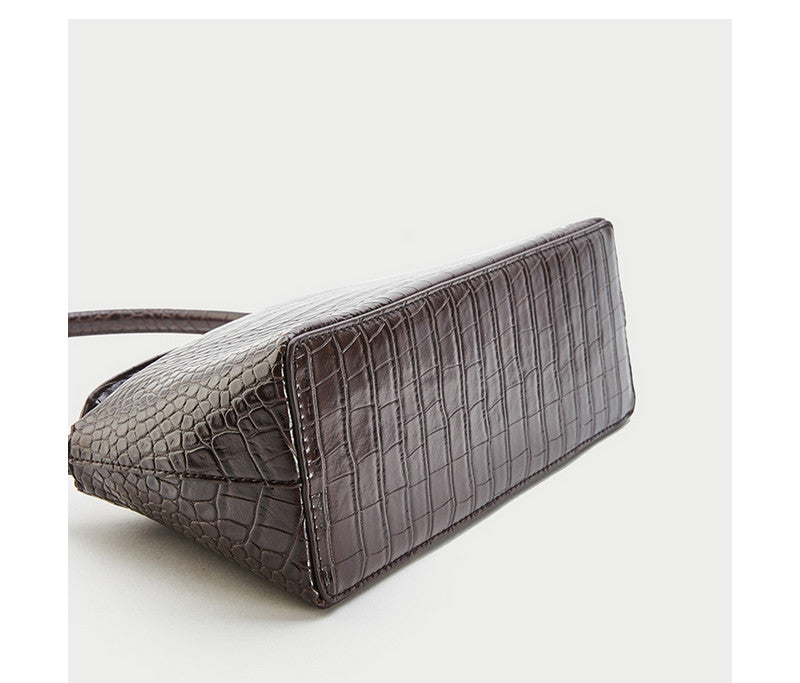 Alligator French Shoulder Bag