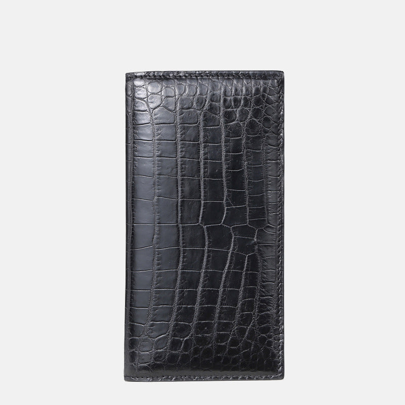 Long Wallet in Crocodile Skin Leather