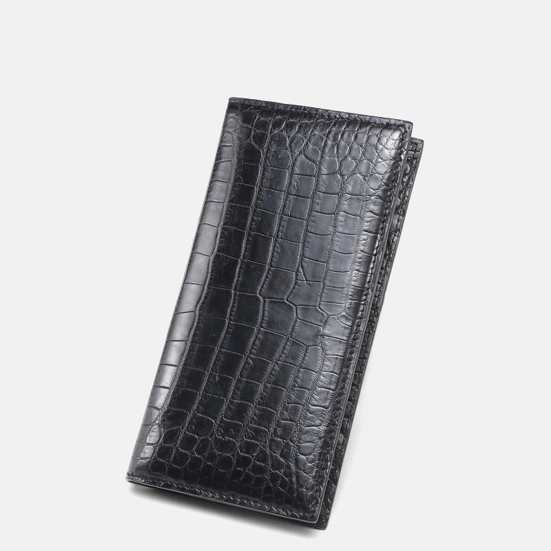 Long Wallet in Crocodile Skin Leather