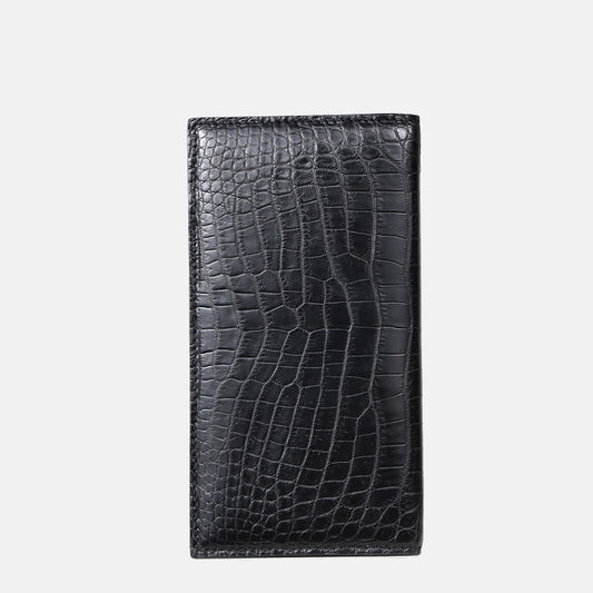 Long Wallet in Crocodile Skin Leather