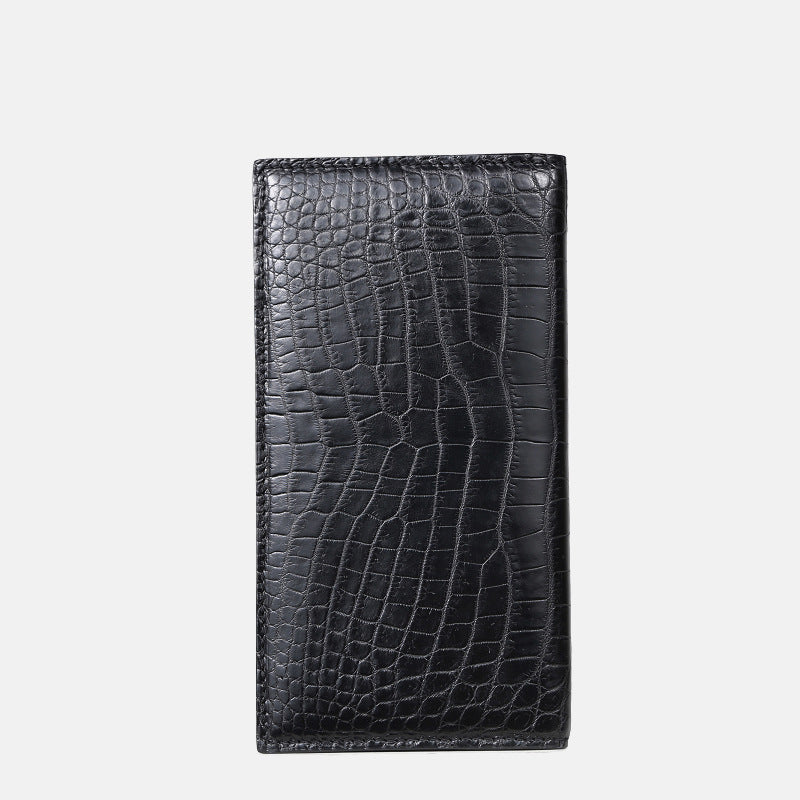 Long Wallet in Crocodile Skin Leather