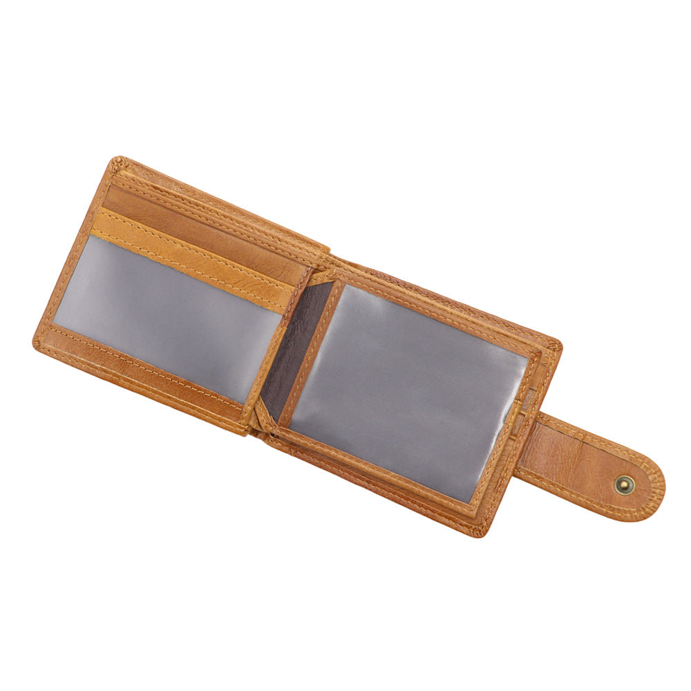 Eagle Embossed High-end First Layer Calf leather Wallet