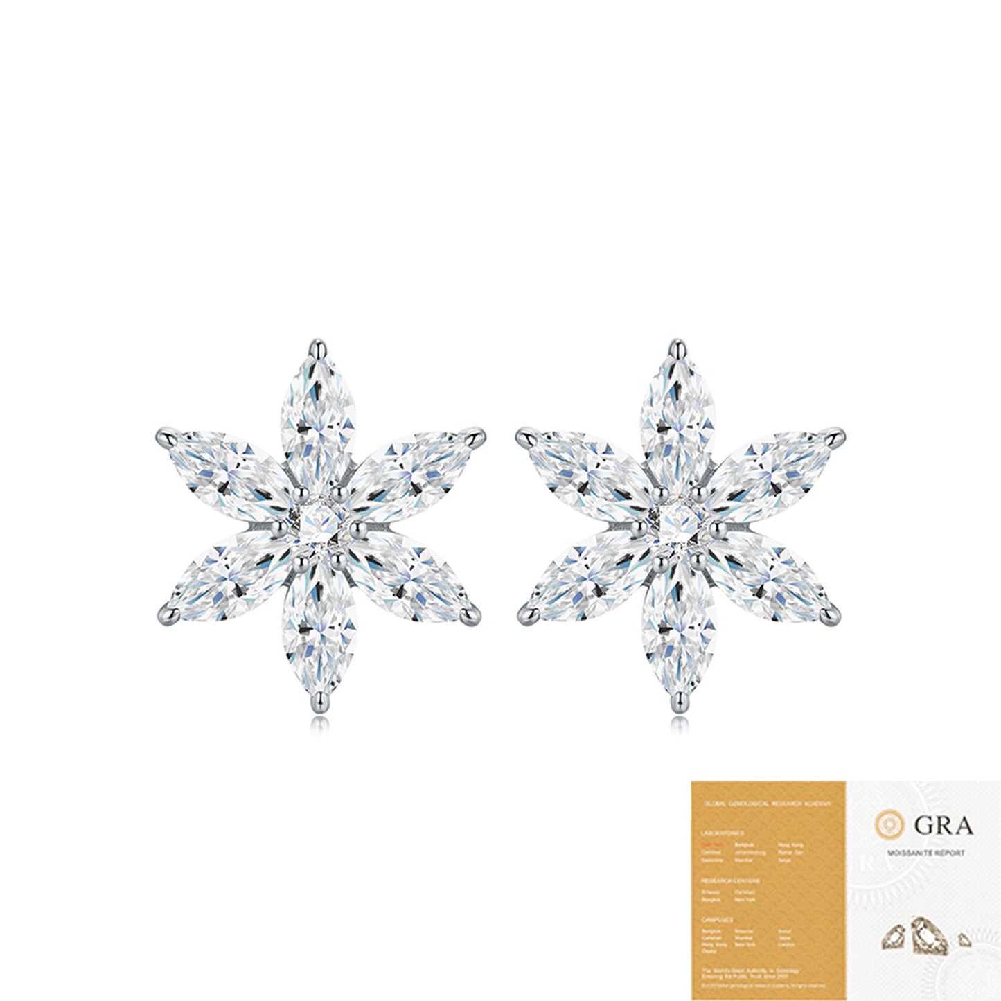 Moissanite 925 Silver Earrings