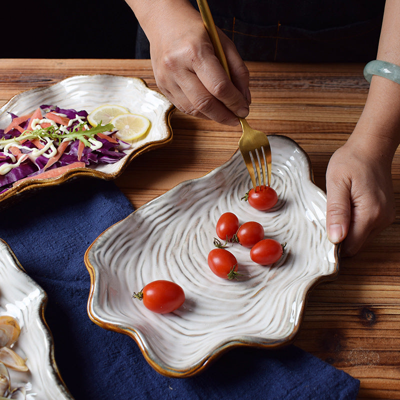 Porcelain shell plate