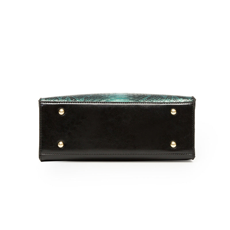 Python embossed Crossbody  Three-piece Bag