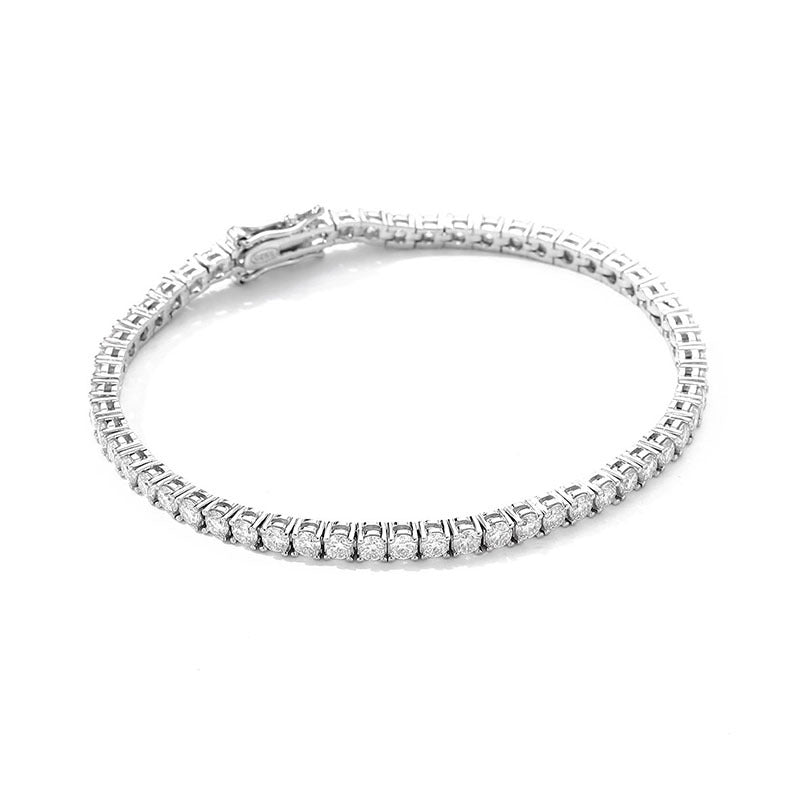 Moissanite Bracelet Tennis Chain S925 Sterling Silver