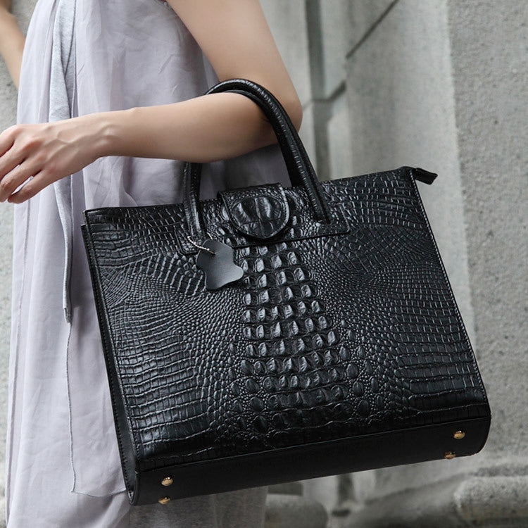 Alligator Skin Pattern Large-capacity Tote Bag