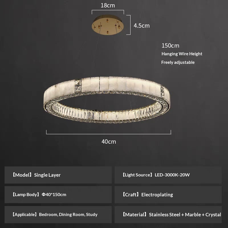 Luxury Crystal Onyx Chandelier For Hotels And Clubs