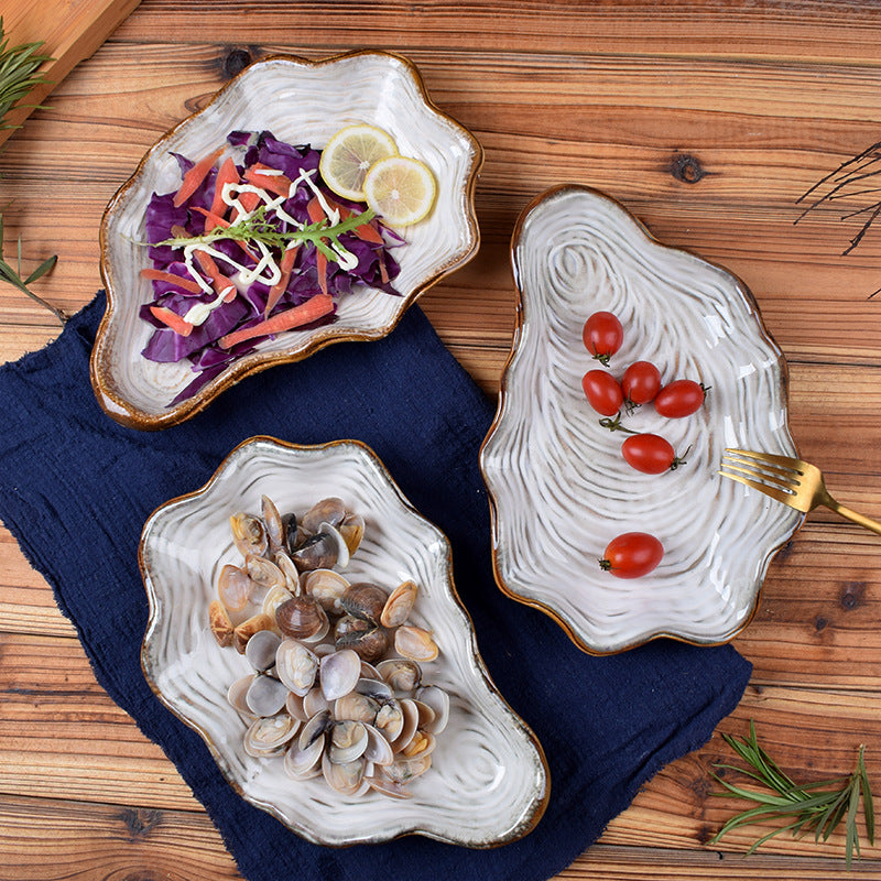 Porcelain shell plate