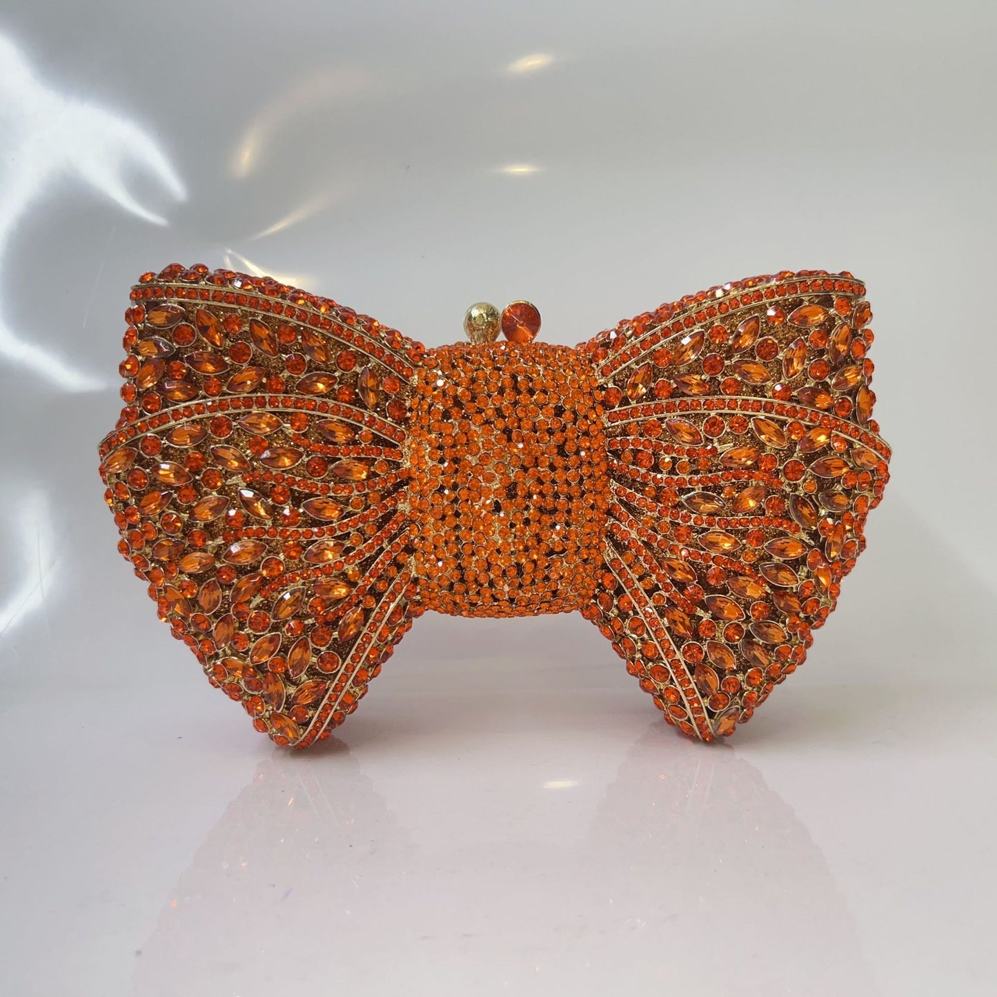 Bow Rhinestone Clutch