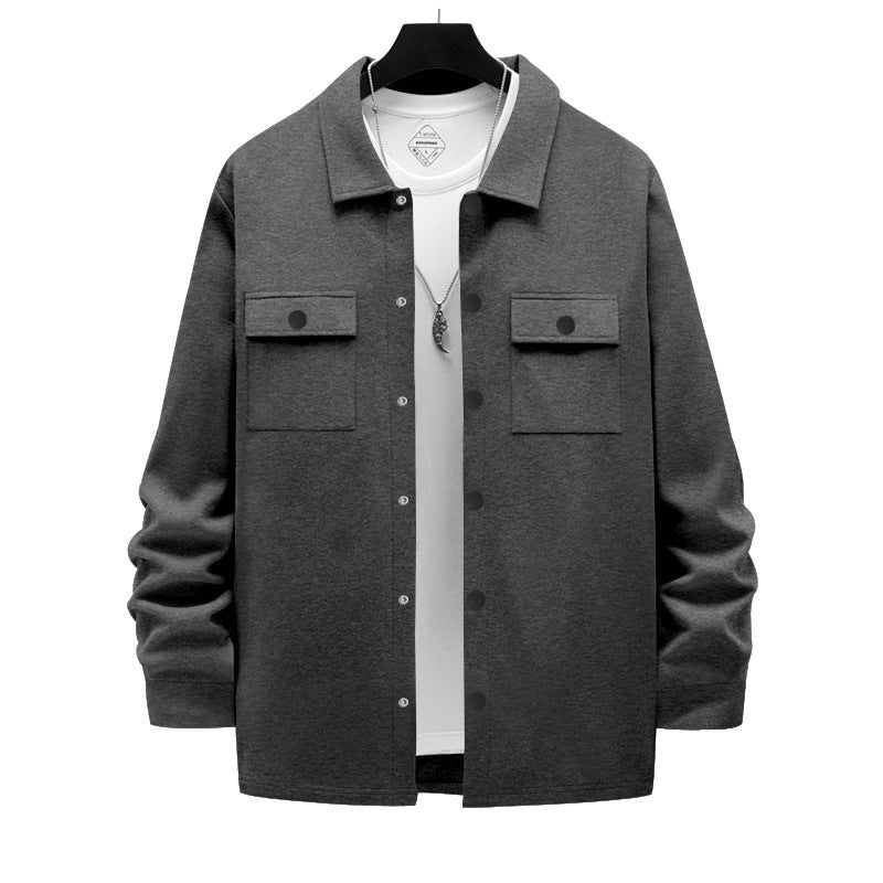 Retro Lapel Casual Long-sleeve Jacket