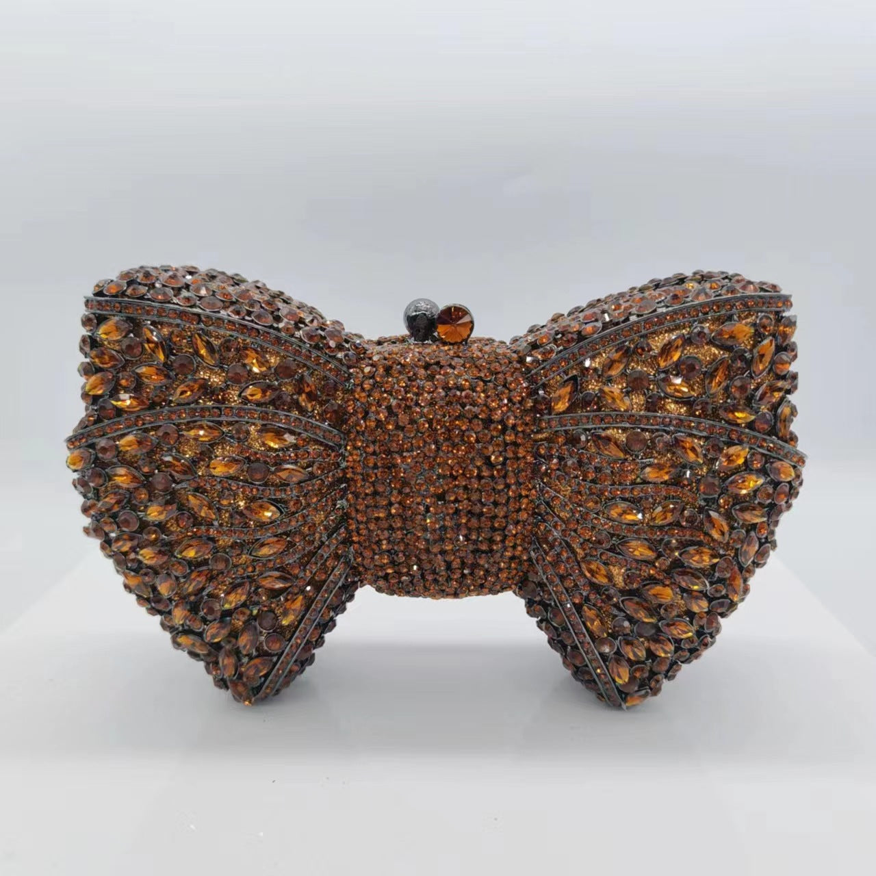 Bow Rhinestone Clutch