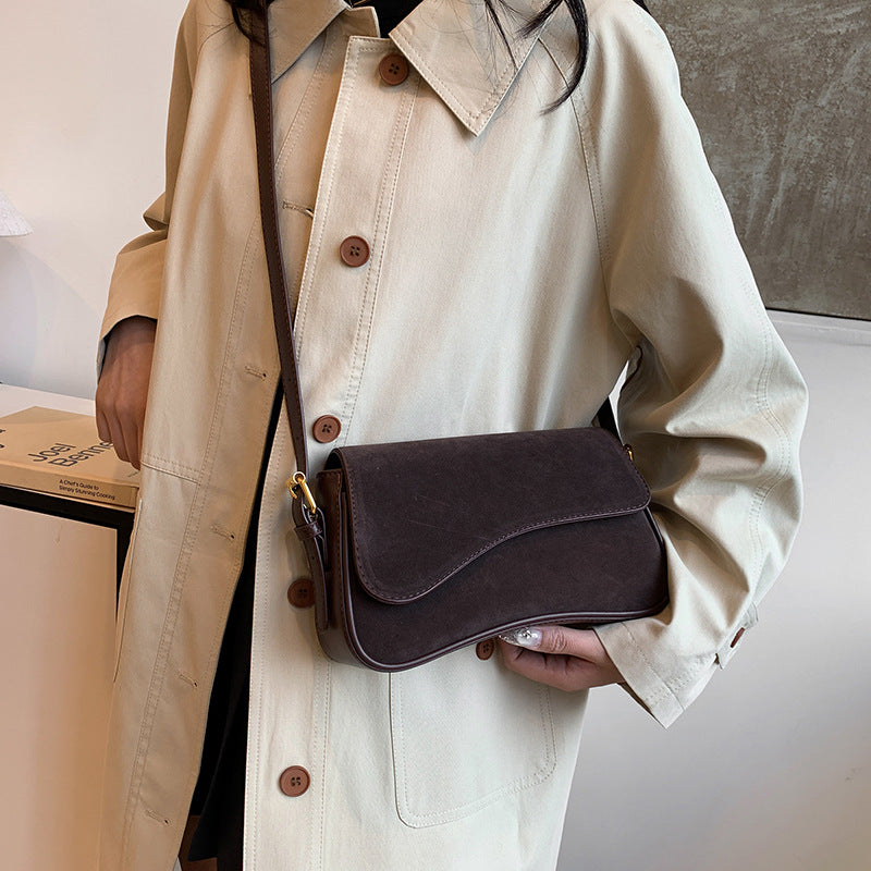Retro Matte Shoulder Bag