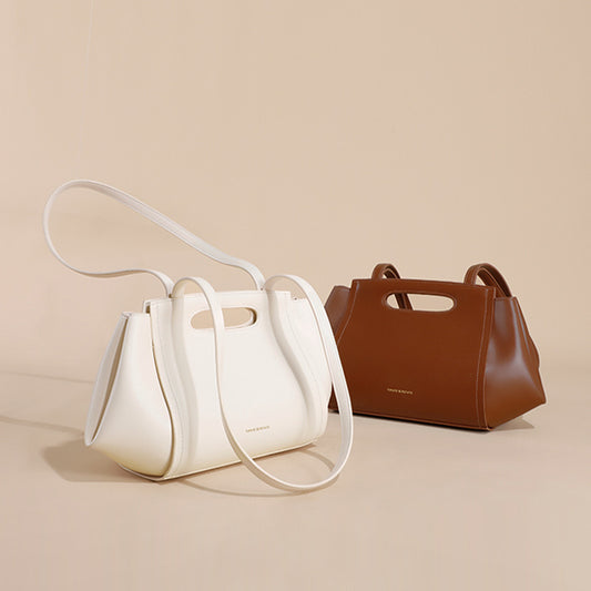 Calf Leather Versatile  Shoulder Bag