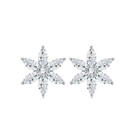 Moissanite 925 Silver Earrings