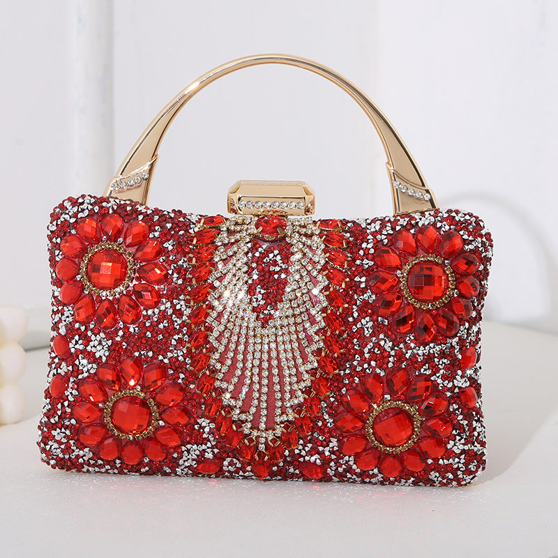 Handmade Crystals Inlaid Mini Bag
