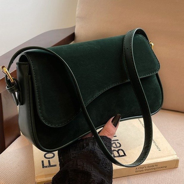 Retro Matte Shoulder Bag