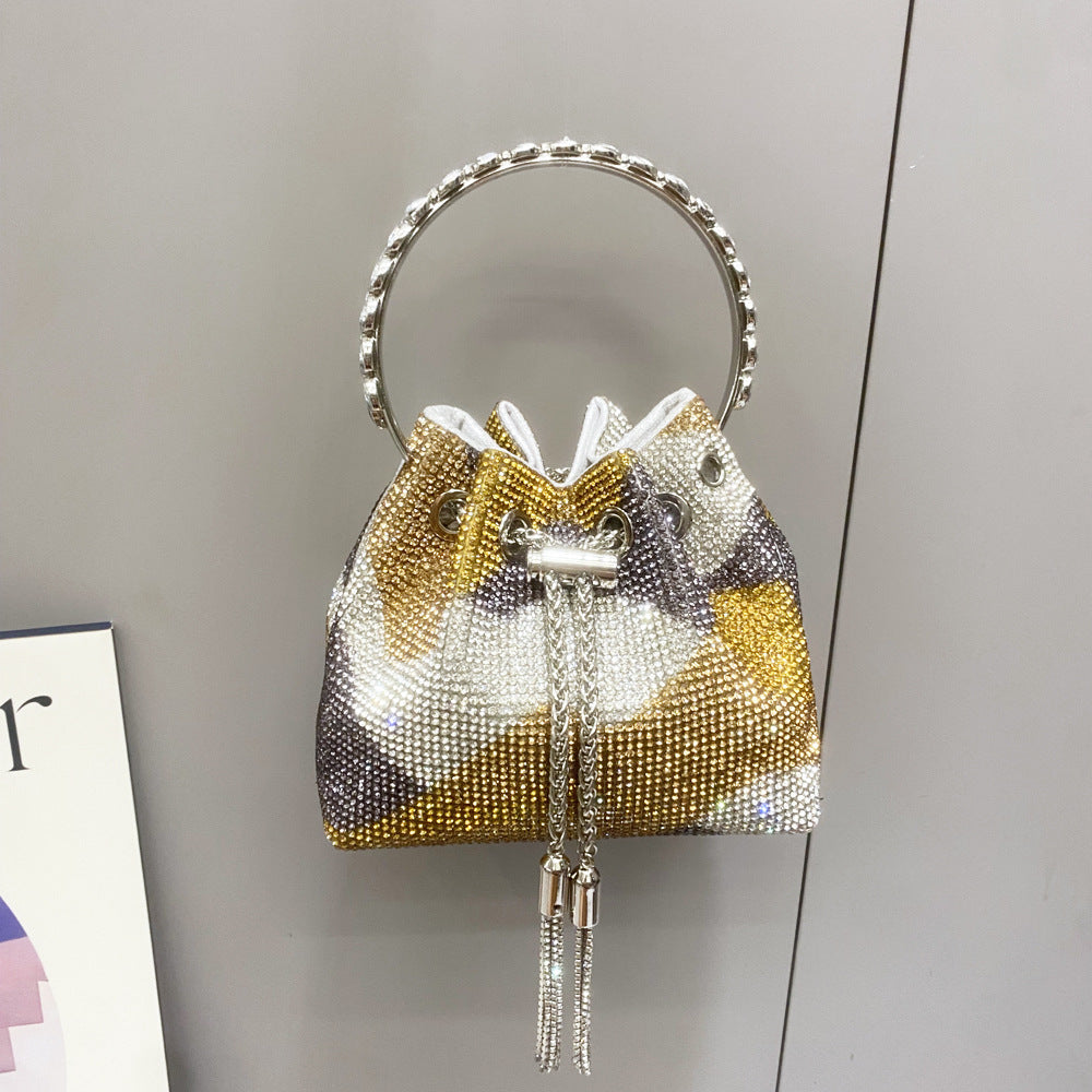 Crystals-embellished Tote bag with shoulder crossbody strap