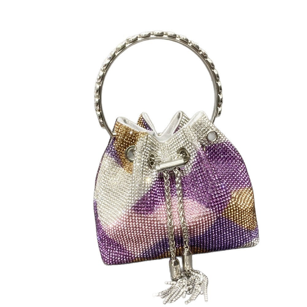 Crystals-embellished Tote bag with shoulder crossbody strap