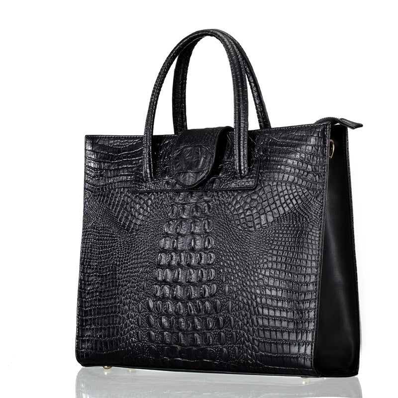 Alligator Skin Pattern Large-capacity Tote Bag