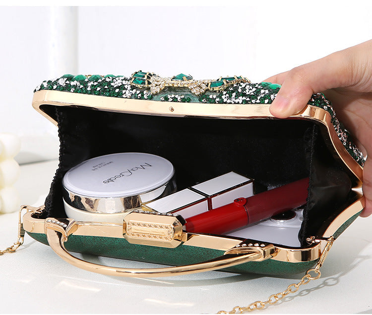 Handmade Crystals Inlaid Mini Bag