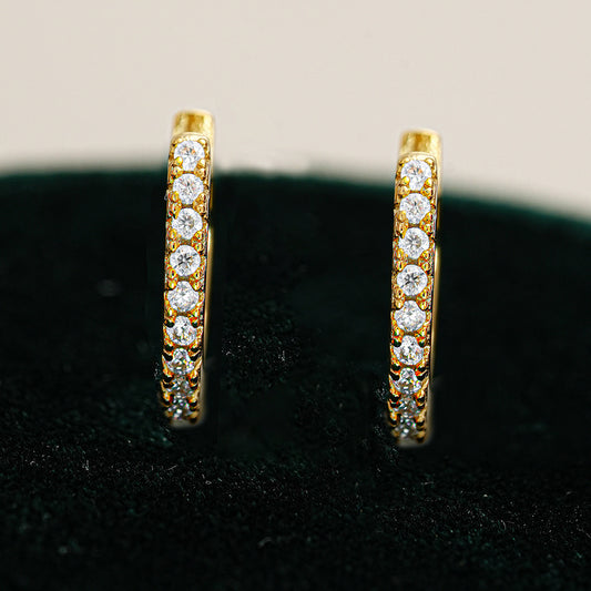 S925 Silver Moissanite Stud Earrings