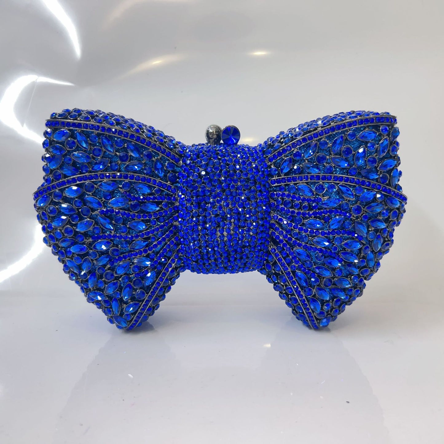 Bow Rhinestone Clutch