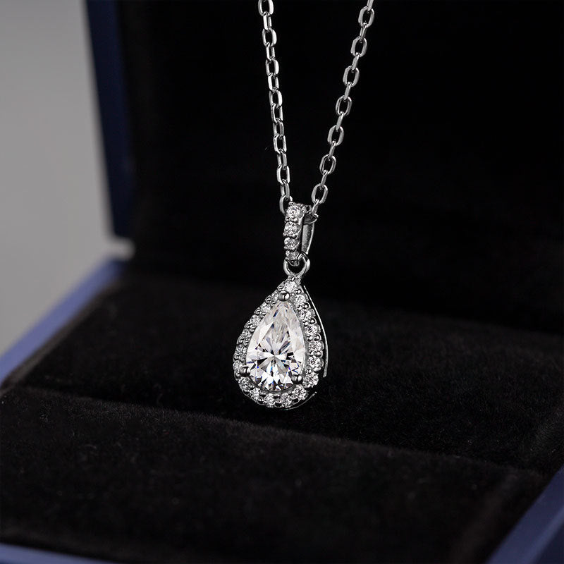 Drop Pendant 1.2 Carat Moissanite Necklace