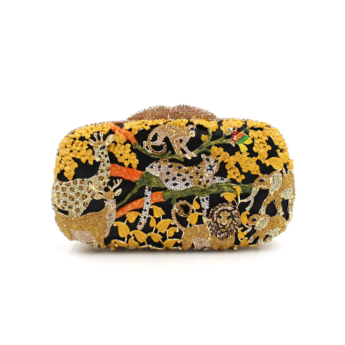 Oil drop crystal clutch