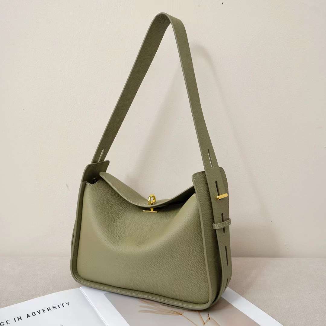 Calf  Leather Shoulder Bag