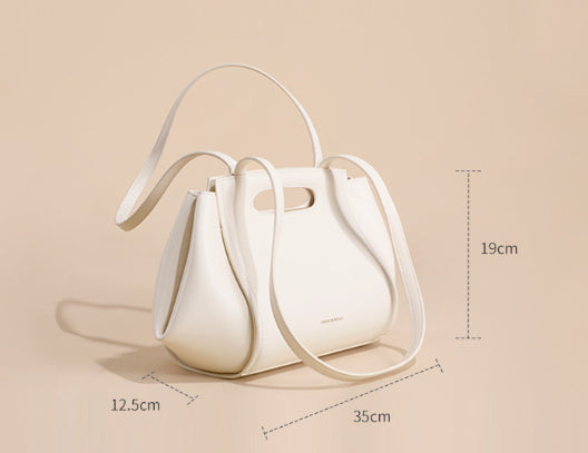 Calf Leather Versatile  Shoulder Bag