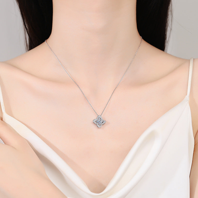 925 Sterling Silver Moissanite Necklace
