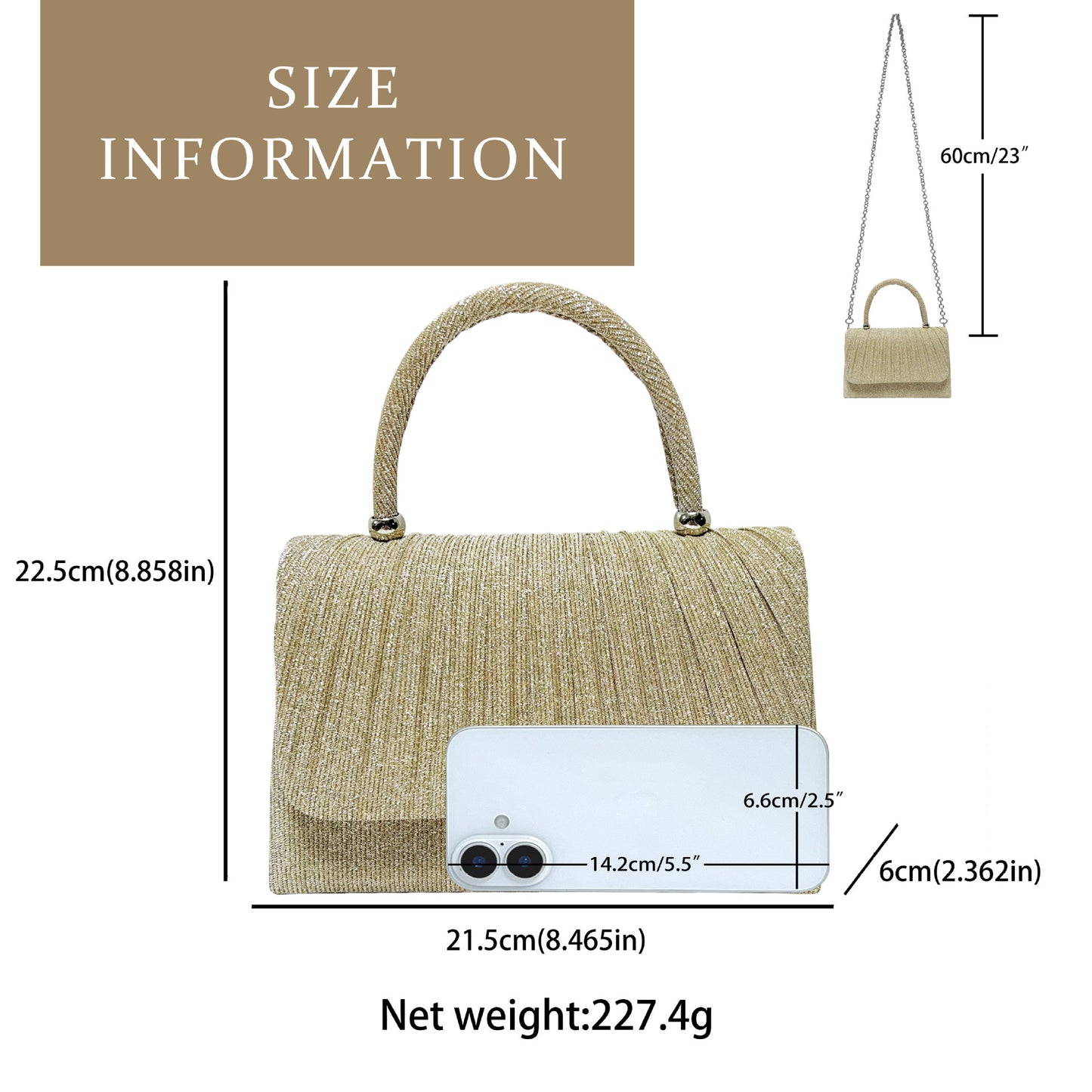 Crinkle Elegant Shoulder Bag