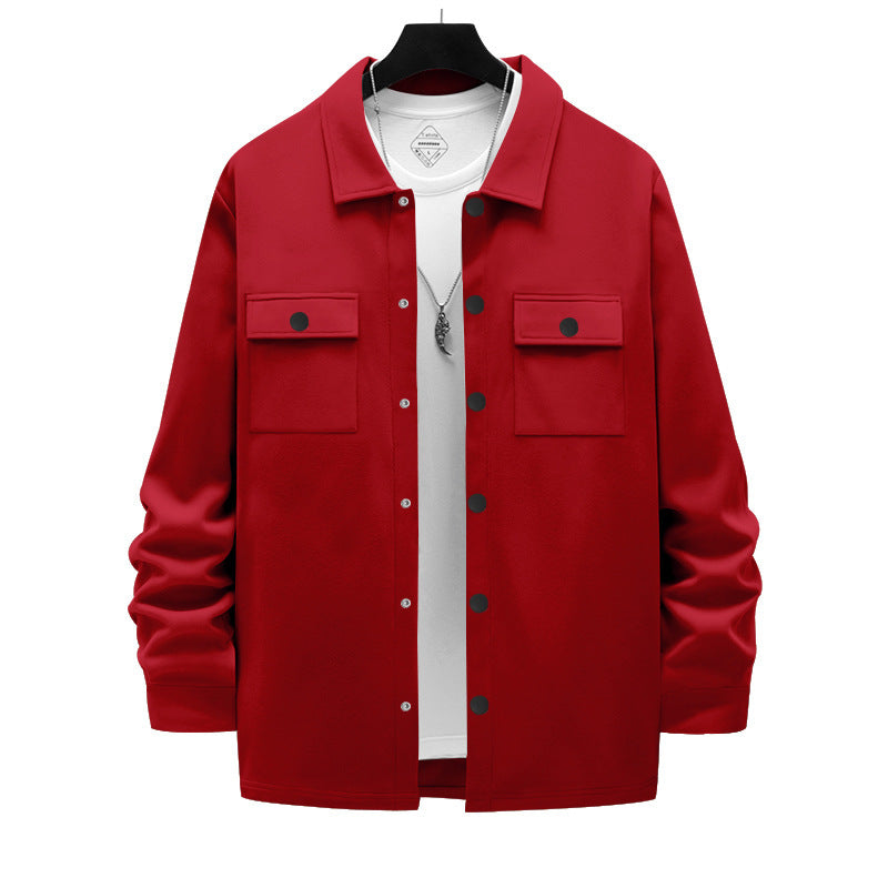 Retro Lapel Casual Long-sleeve Jacket