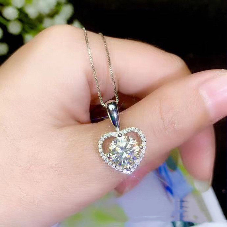 Super White  Moissanite Necklace