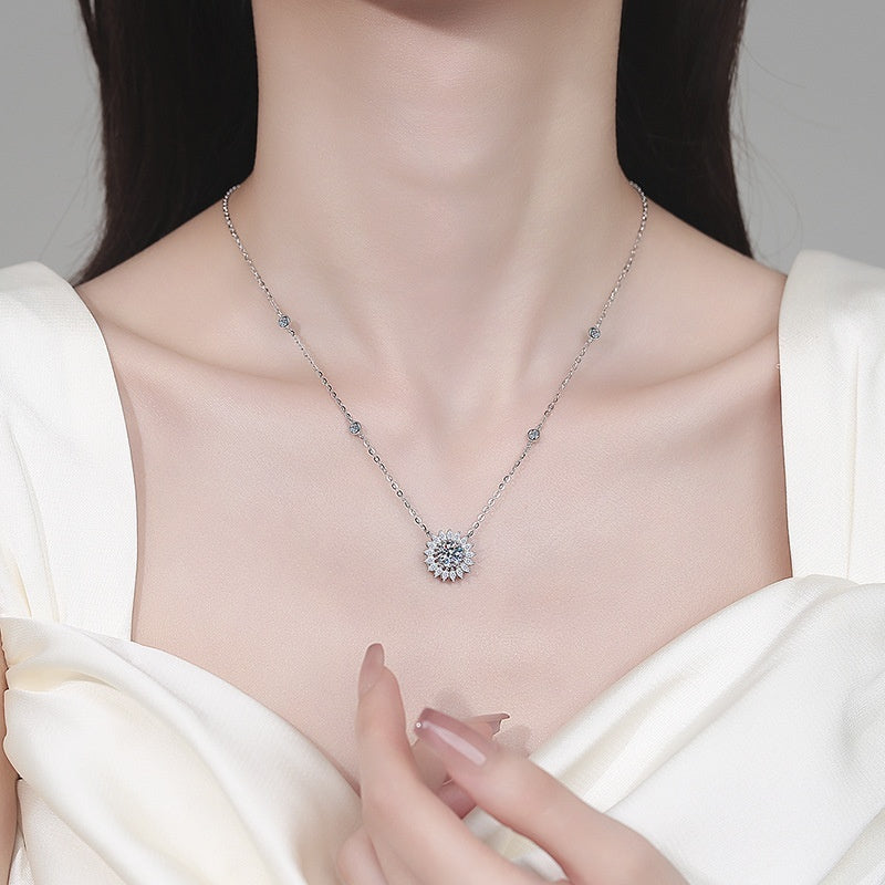 S925 Sterling Silver Moissanite Necklace