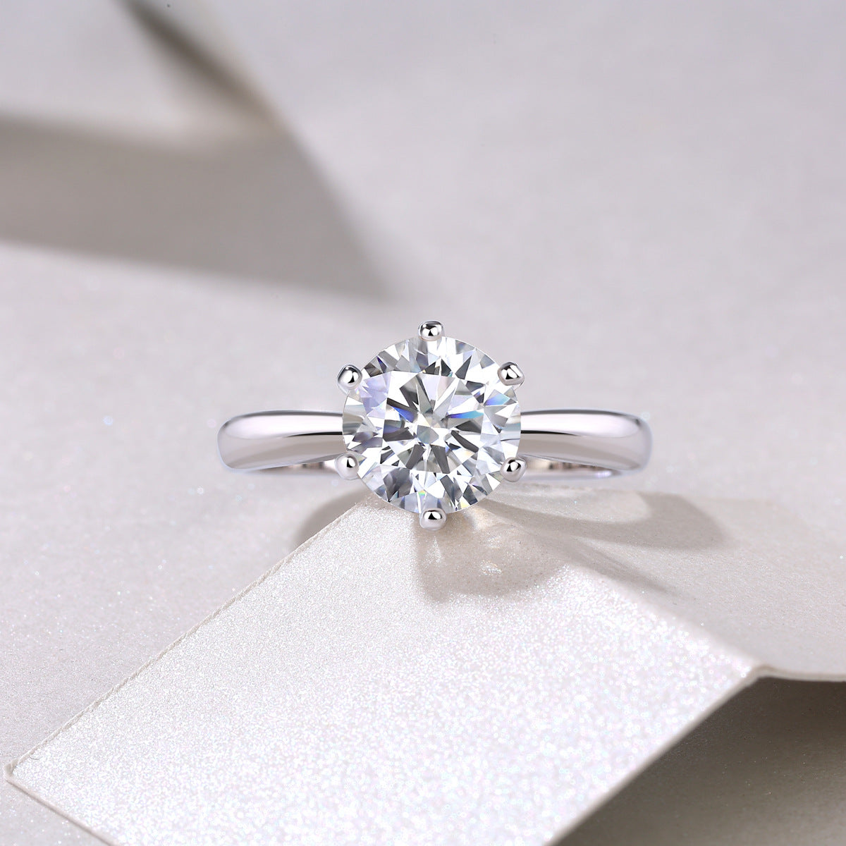 Moissanite 1-Carat Classic  Ring