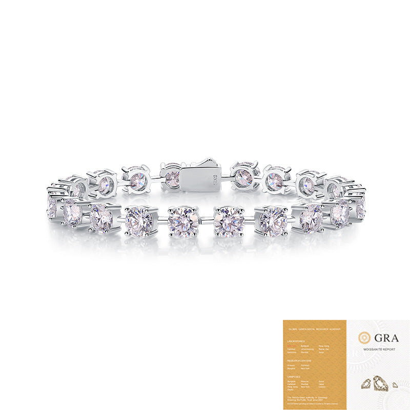 6.5mm Full Moissanite 1 Karat Bracelet