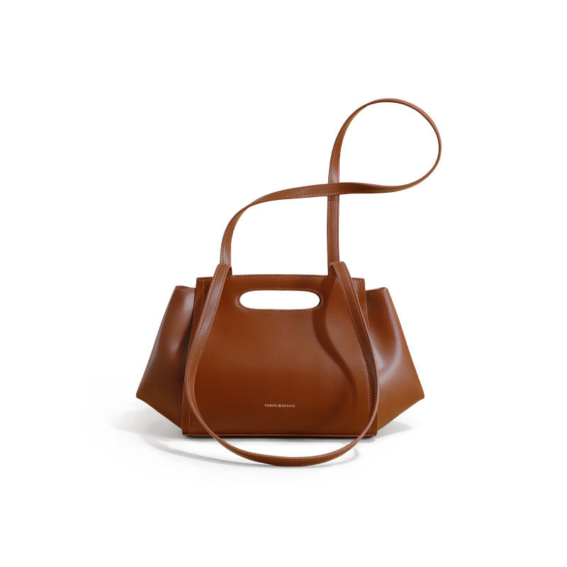 Calf Leather Versatile  Shoulder Bag