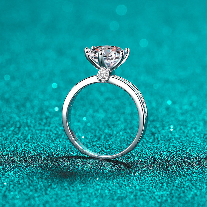 Sterling 3 Karat Moissanite Ring