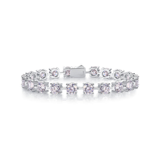 Diamond bracelet on a white background