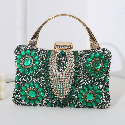 Handmade Crystals Inlaid Mini Bag