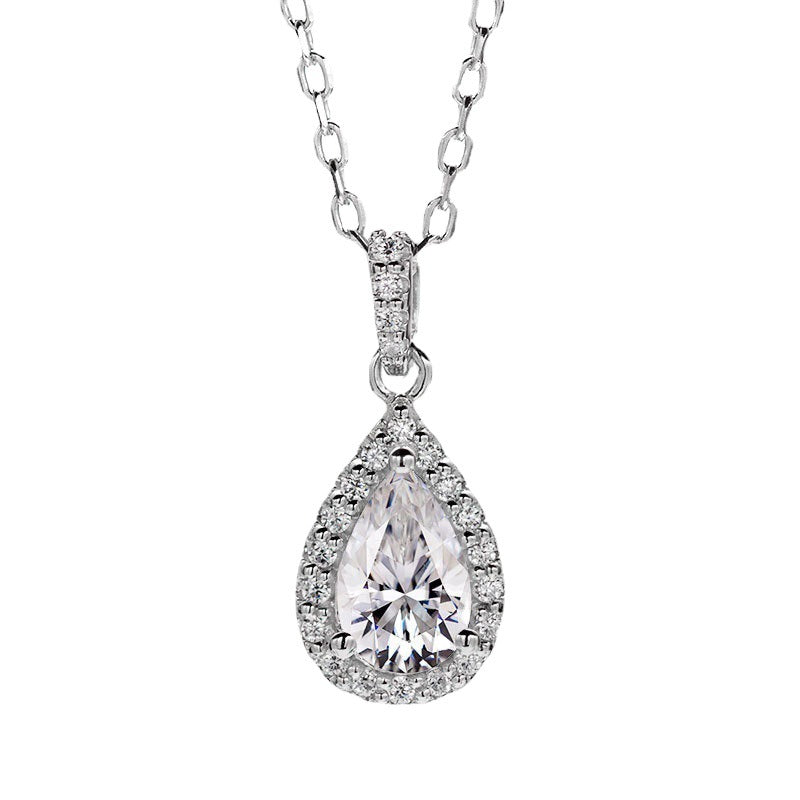 Drop Pendant 1.2 Carat Moissanite Necklace