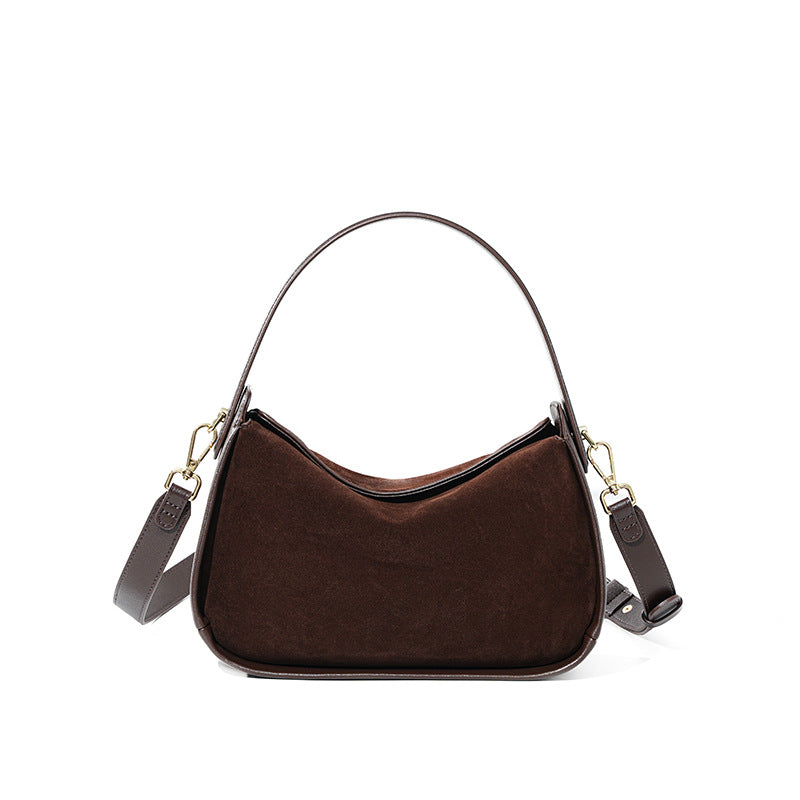 Versatile High-end  Suede Crossbody Bag