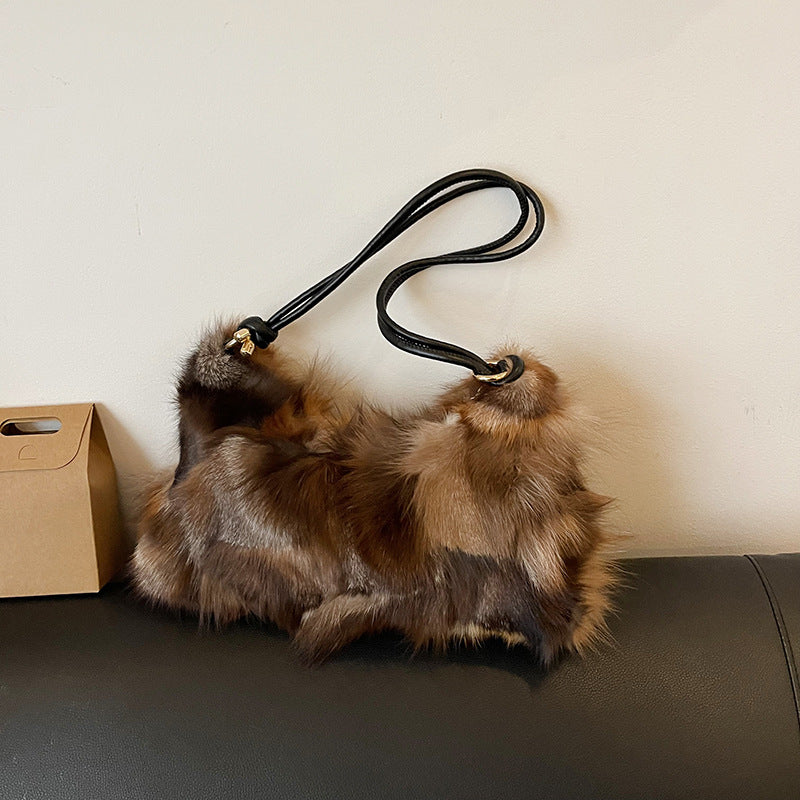 Niche Plush Shoulder  Bag